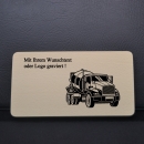 Breakfast tray with cement truck